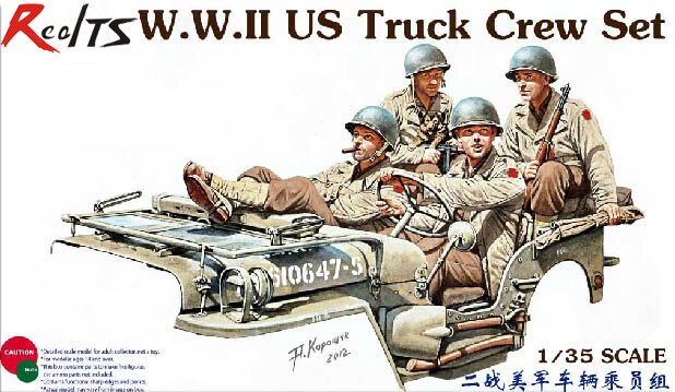 RealTS Bronco 1/35 CB35159 WWII US 트럭 크루 세트 모델 키트